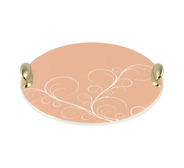 Rose Gold Desserts Platter Designed by Anna Vasily. - 3/4 view