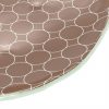 Brown Dessert Plates with a Retro Pattern Designed by Anna Vasily. - detail view