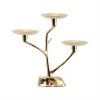 Gold Cupcake Stand With Removable Glass Plates by Anna Vasily. - side view