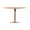 Round Rose Gold Cake Stand for a Flash of Luxe by Anna Vasily. - side view