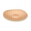 Organic Shaped Small Bread Plates in Matte Gold by Anna Vasily. - 3/4 view