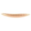 Organic Shaped Small Bread Plates in Matte Gold by Anna Vasily. - side view