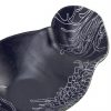 Navy Blue Twin Chip And Dip Bowls Designed by Anna Vasily. - detail view