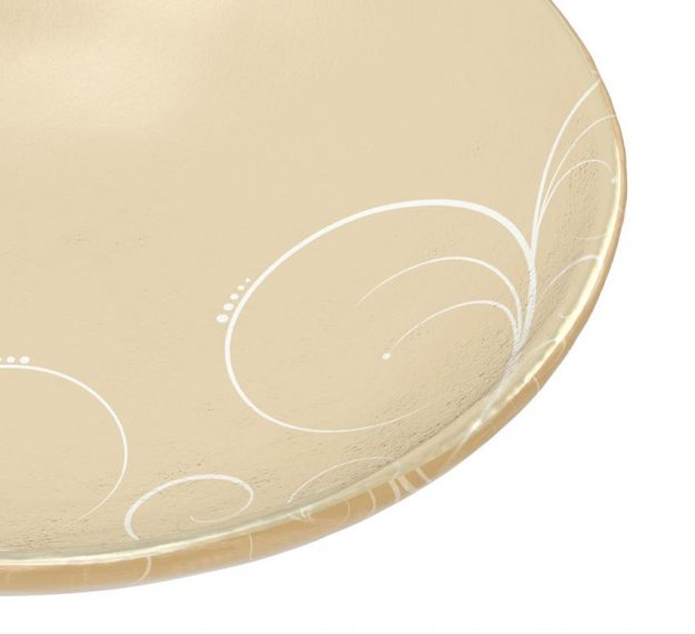 Set of 2 Round Modern Small Salad Bowls Designed by Anna Vasily. - detail view