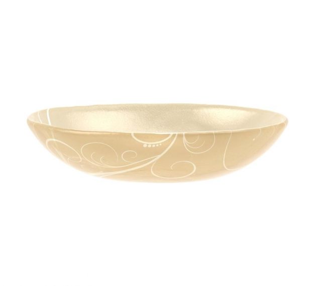 Set of 2 Round Modern Small Salad Bowls Designed by Anna Vasily. - side view
