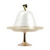 Charming Cupcake Stand with Dome on Pedestal by Anna Vasily. - side view