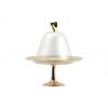 Charming Cupcake Stand with Dome on Pedestal by Anna Vasily. - measure view