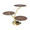Three Tier Cake Stand Centrepiece With 3 Cake Plates by Anna Vasily. - 3/4 view