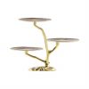 Three Tier Cake Stand Centrepiece With 3 Cake Plates by Anna Vasily. - side view
