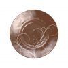 A Set of Large Pasta Plates / Risotto Bowl in Brown by Anna Vasily. - measure view