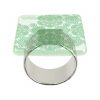 Green Napkin Ring Holders -Enhance your Dinner Table with Anna Vasily. - 3/4 view