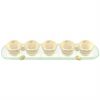 Organic Spice Holder Bowls with Spice Tray Designed by Anna Vasily. - 3/4 view