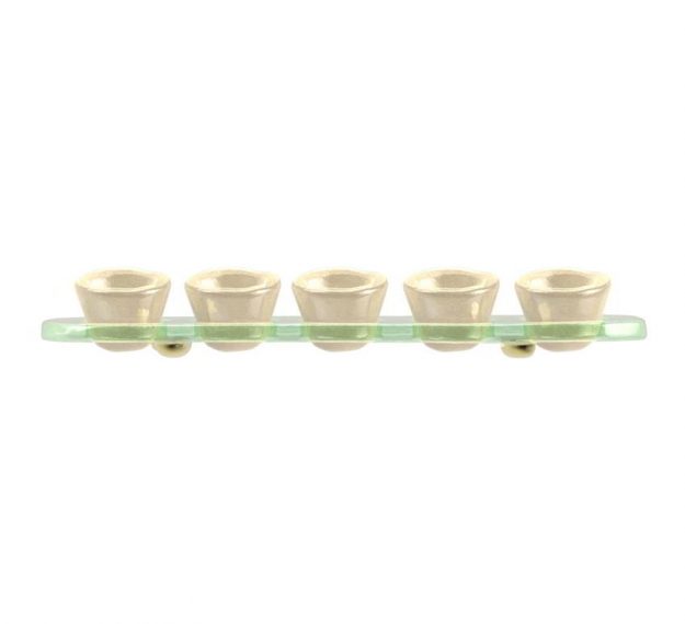 Organic Spice Holder Bowls with Spice Tray Designed by Anna Vasily. - side view