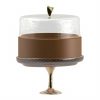 Cake Stand with Dome for a Small Cake by Anna Vasily. - side view