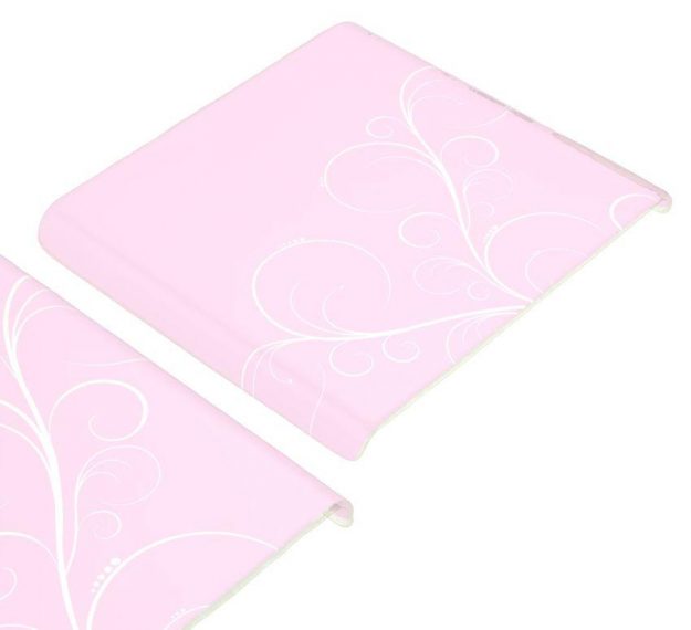 Feminine Pink Platters with Floral Pattern Designed by Anna Vasily. - detail view
