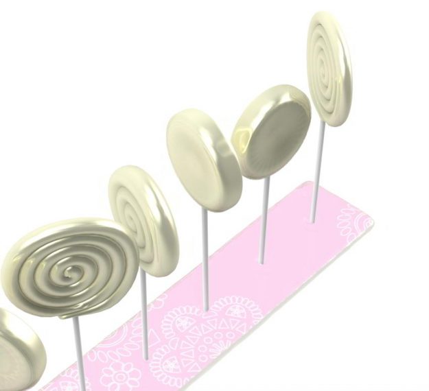 Pink Lollipop Stand Designed by Anna Vasily. - detail view