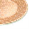 Gold Side Plates. Set of 6 Glass Side Plates by Anna Vasily. - detail view