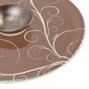 Brown Chip Dip Platter with Bowl Designed by Anna Vasily. - detail view