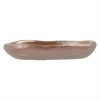 Organic Mini Canape Dish in Metallic Brown Designed by Anna Vasily. - side view