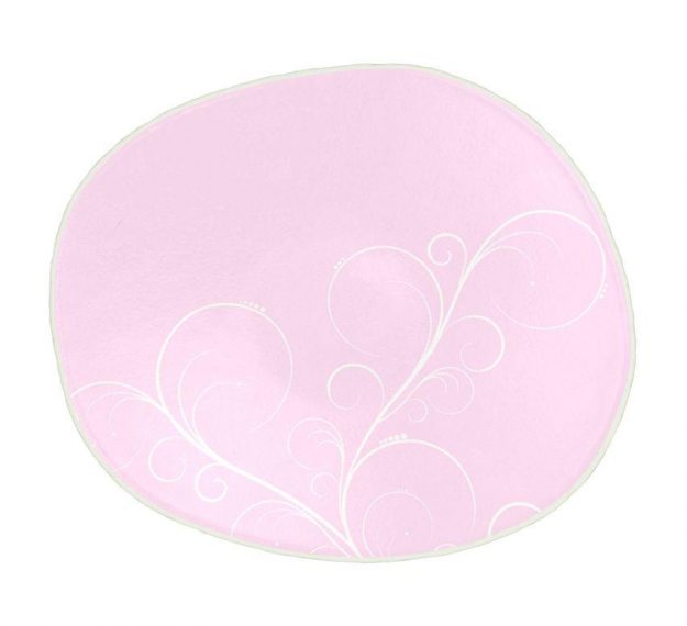 Pastel Pink Dessert Plates. Feminine Grace by Anna Vasily. - top view