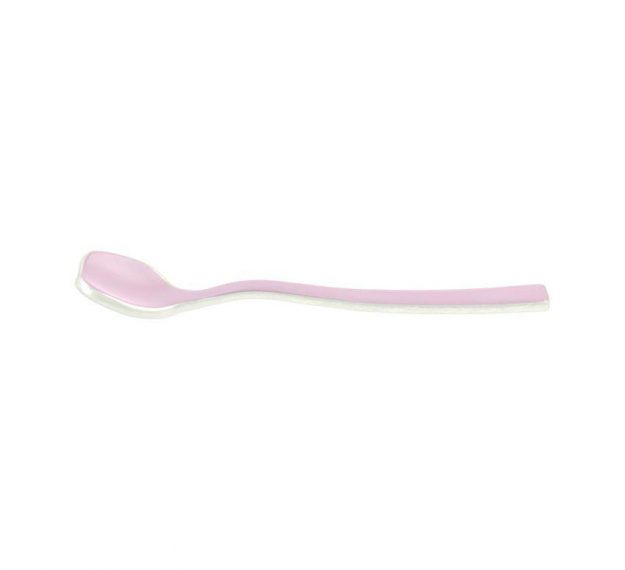 Pink Dessert Spoon Set of 6 Designed by Anna Vasily. - 3/4 view