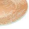 Gold Floral Side Plates. A Set/6 Floral Round Plates by Anna Vasily. - detail view