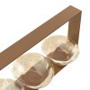 Modern Nut Bowl Caddy With Handle Designed by Anna Vasily. - detail view