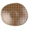 Brown Organic Shaped Plates Designed by Anna Vasily. - top view