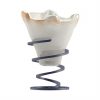 Cute Ice Cream Bowls with Spiral Stand Designed by Anna Vasily. - side view