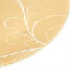 Yellow Gold Charger Plates, Naturally Gorgeous Design by Anna Vasily. - detail view