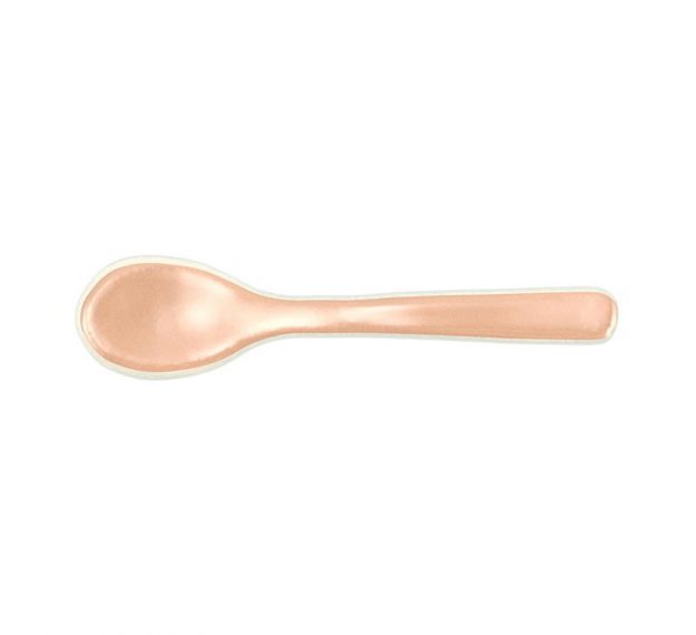 Cameo Rose Gold Spoons Set Designed by Anna Vasily. - top view