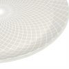 Metallic White Dinner Plate Set with a Pattern Designed by Anna Vasily - detail view