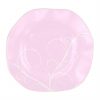 Organic Shaped Pink Charger Plates Designed by Anna Vasily. - top view
