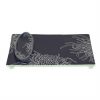Blue Rectangular Sushi Plate Designed by Anna Vasily. - 3/4 view