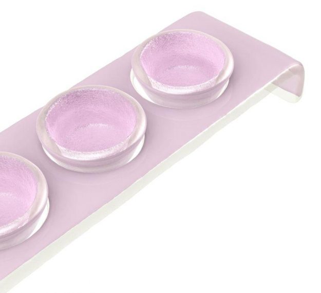 Pink Condiment Caddy Designed by Anna Vasily. - detail view