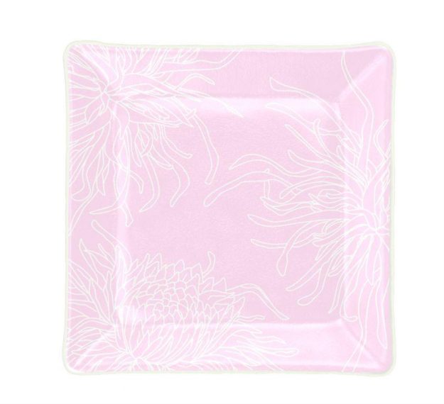 Pink Side Plates for a Touch of Whimsy by Anna Vasily. - top view