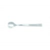 Long Dessert Spoon Tinged in Light Dawn Blue by Anna Vasily. - measure view