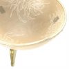 Decorative Glass Bowl in Cream. A Statement Bowl by AnnaVasily. - detail view