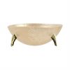 Decorative Glass Bowl in Cream. A Statement Bowl by AnnaVasily. - side view