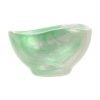 Small Green Noodle Bowl Full of Beautiful Imperfections by AnnaVasily. - side view