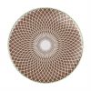 Brown Glass Coaster Set of 6 Modern Coasters Designed by Anna Vasily. - top view