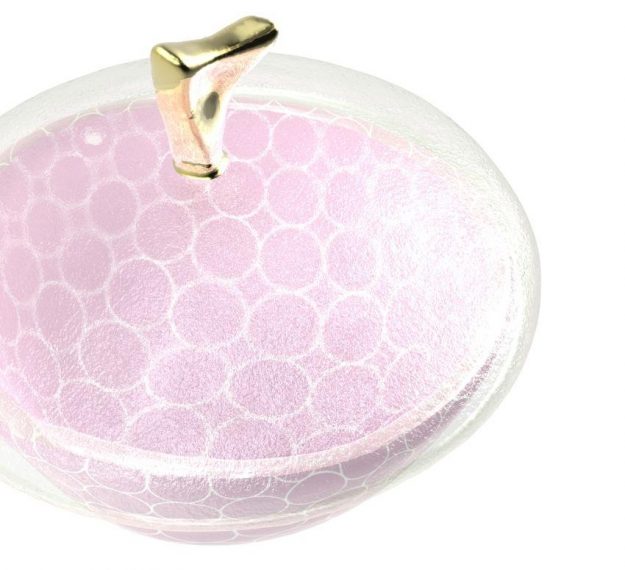 Patterned Pink Candy Box with Lid Designed by Anna Vasily. - detail view