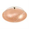 Stylish Gold Platter with Dome Designed by Anna Vasily. - 3/4 view