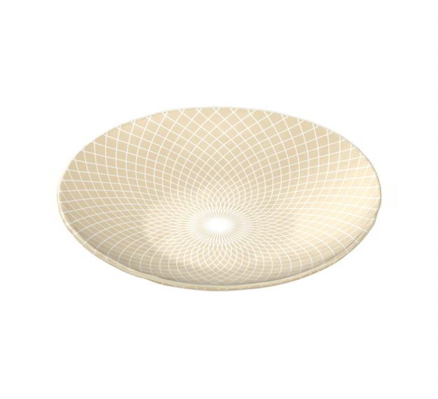 Decorative Salad Bowl Designed by Anna Vasily for Timeless Elegance. - 3/4 view