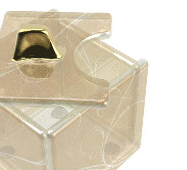 Unique Sugar Holder Box for Sugar Cubes, Designed by Anna Vasily. - detail view