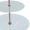 Classic 2-Tier Cake Stand. Pastel Blue High Tea Stand by Anna Vasily. - detail view