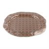 Organic Decorative Brown Glass Platter Designed by Anna Vasily. - 3/4 view