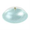 Light Blue Serving Platter with Lid in Glass Designed by Anna Vasily. - 3/4 view
