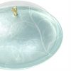 Light Blue Serving Platter with Lid in Glass Designed by Anna Vasily. - detail view