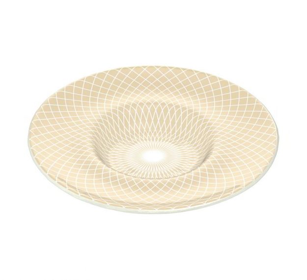 Elegant Deep Pasta Bowl to Entertain in Style by Anna Vasily. - 3/4 view